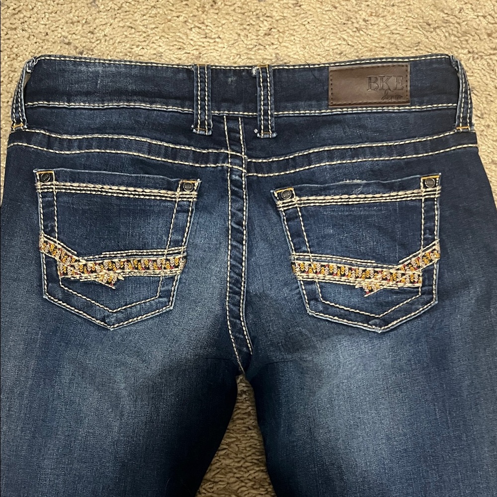 BKE Women's Boot Cut Jeans in Dark Blue - Picture 7 of 8
